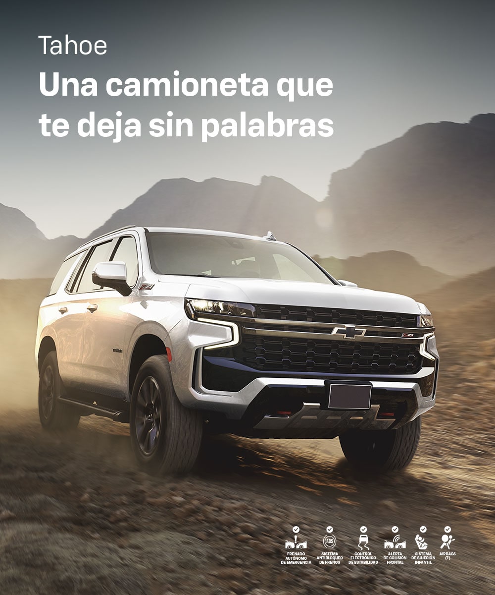 Chevrolet Tahoe 2025 terreno destapado a gran velocidad