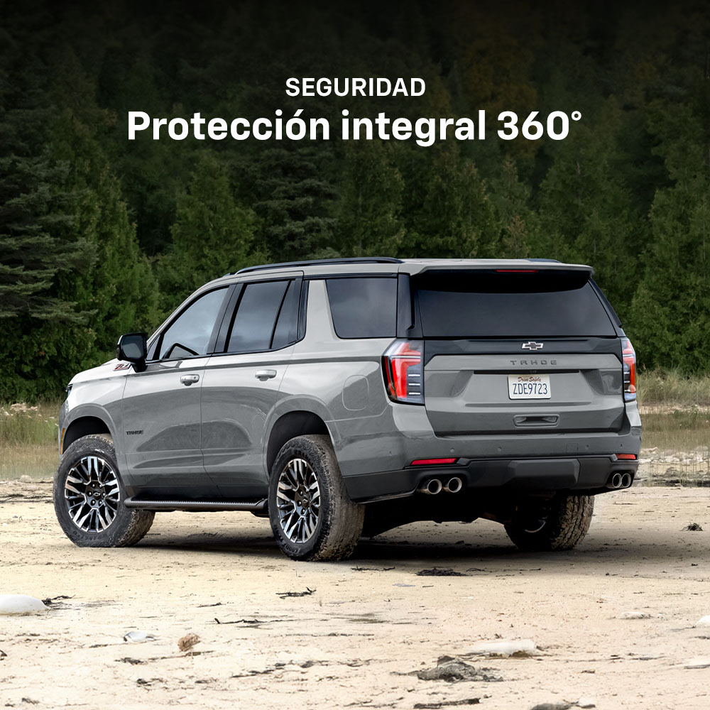 Sistema de seguridad y protección integral 360° de la nueva Tahoe 2025.
